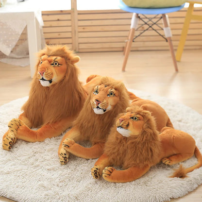 Leão Realista Artificial Tema Fazendinha Safari Zoológico Para Festas e Aniversários Animais