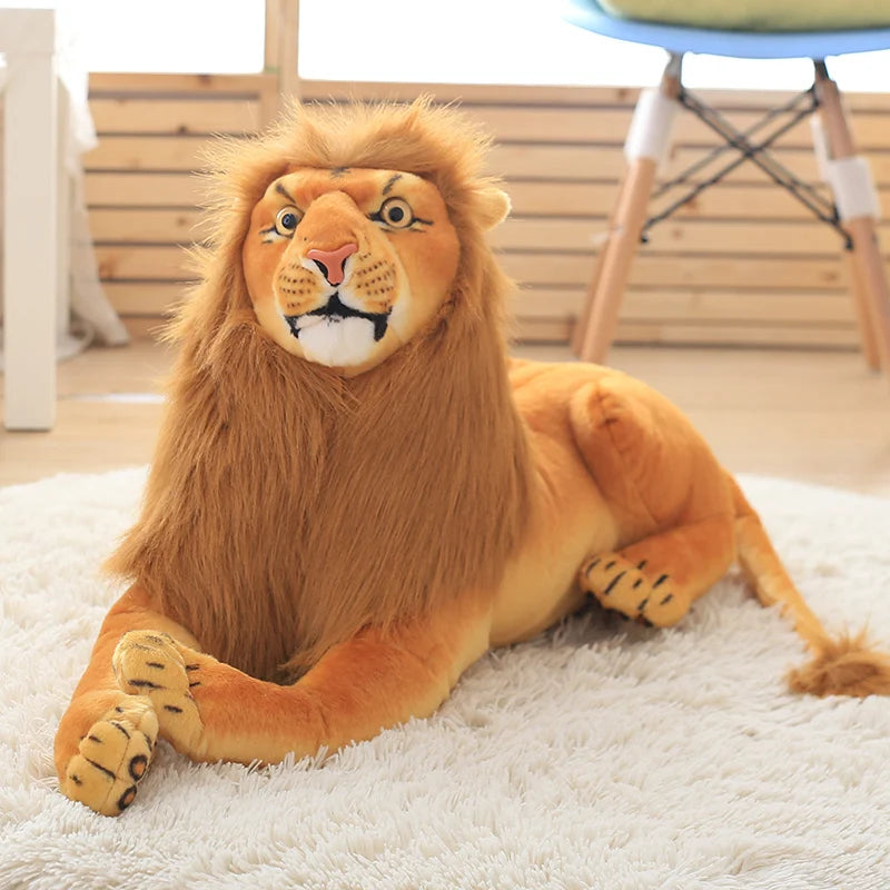 Leão Realista Artificial Tema Fazendinha Safari Zoológico Para Festas e Aniversários Animais