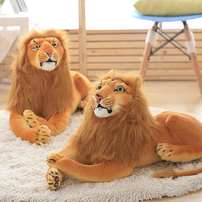 Leão Realista Artificial Tema Fazendinha Safari Zoológico Para Festas e Aniversários Animais