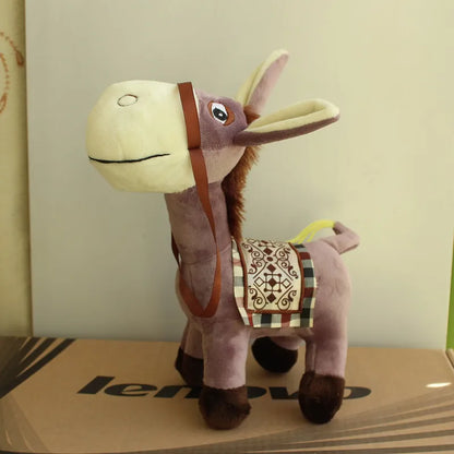 Mini burro de pelúcia brinquedo de pelúcia fofo burro macio brinquedo de pelúcia