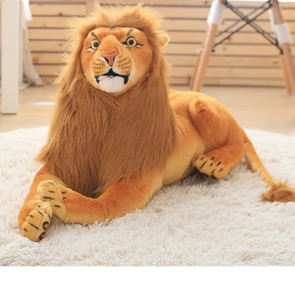 Leão Realista Artificial Tema Fazendinha Safari Zoológico Para Festas e Aniversários Animais