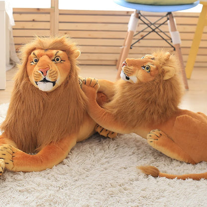 Leão Realista Artificial Tema Fazendinha Safari Zoológico Para Festas e Aniversários Animais