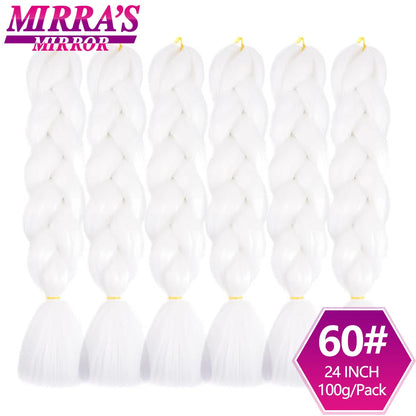 Extensões de cabelo sintético trançado para tranças africanas 6 fios jumbo trançado