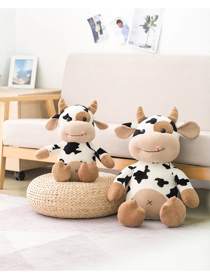 Bicho de Pelúcia Vaca Vaquinha Macia e Pelúcia Vaca Vaquinha Linda Incríveis 30cm