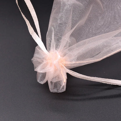 Sacolinhas organza  saquinho de organza branco (Pacote com 50 Unidades) (9x12cm)