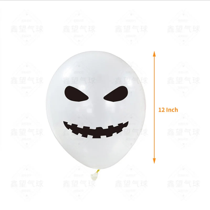 24 Peças balões de Halloween, balões de látex de 12 cm, 8 estilos, balões de Halloween
