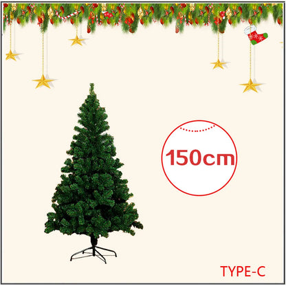 Árvore De Natal Luxo Pinheiro Neve Nevada 1.50m 412 Galhos