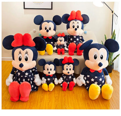 Boneco Mickey e Minnie Pelúcia Macio Estrela Mickey Minnie Bonecos