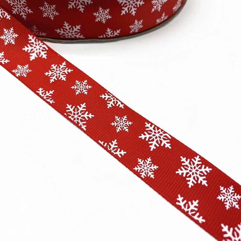 Fita Árvore Natal Decorações de Natal 1 Unidades Fitas de Gorgorão Estampadas Embrulho