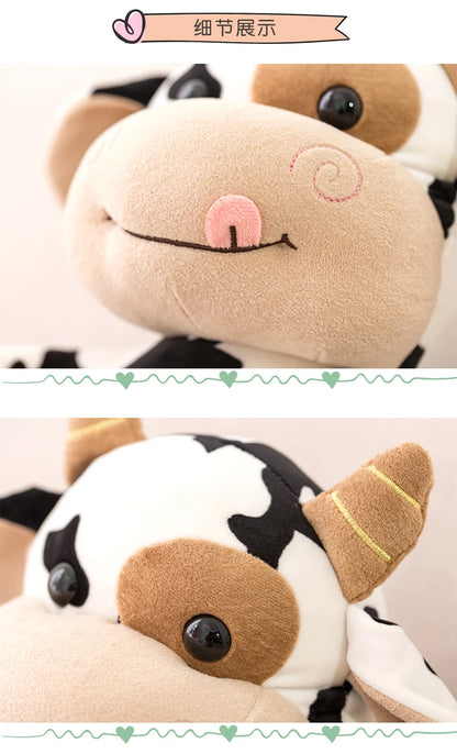 Bicho de Pelúcia Vaca Vaquinha Macia e Pelúcia Vaca Vaquinha Linda Incríveis 30cm