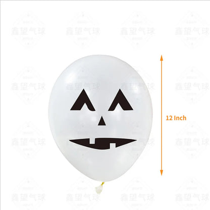 24 Peças balões de Halloween, balões de látex de 12 cm, 8 estilos, balões de Halloween