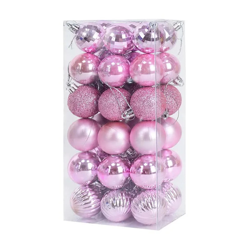 36 Pçs Ornamento de Bolas de Natal 4cm Pendant Ball Bola de Natal