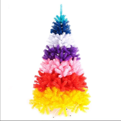 Árvore De Natal colorido Com Neve Modelo Luxo 1.5m 380 Galhos