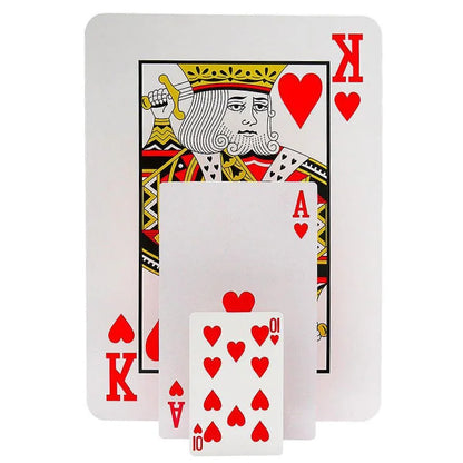 Cartas gigantes baralhos, cartas de pôquer grandes, cartas grandes para crianças e adultos