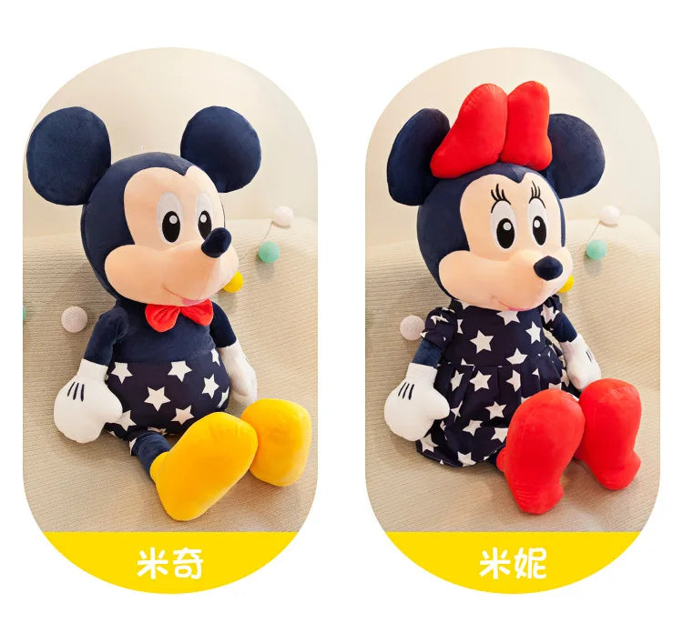 Boneco Mickey e Minnie Pelúcia Macio Estrela Mickey Minnie Bonecos