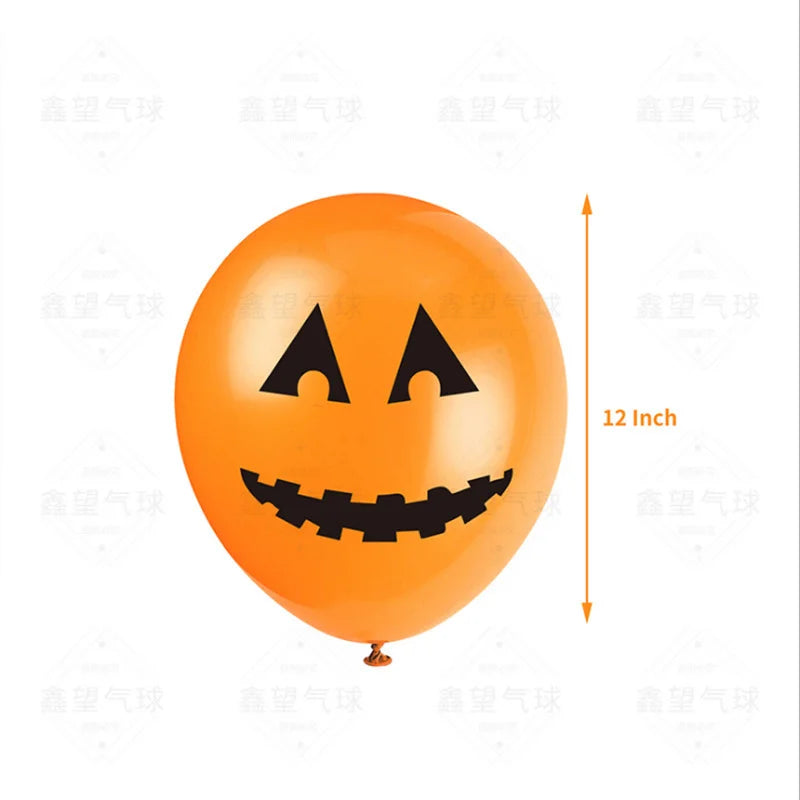 24 Peças balões de Halloween, balões de látex de 12 cm, 8 estilos, balões de Halloween