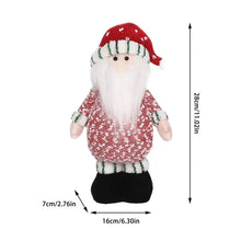 Carregar imagem no visualizador da galeria, Kit Trio Bonecos de Natal Boneco De Neve Papai Noel Rena 28cm
