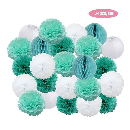 Kit De Festa De Pompons De Papel Bola De Favo