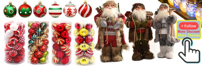 Papai Noel lenhador rústico 2 peças boneco enfeite 45*25CM luxo natal