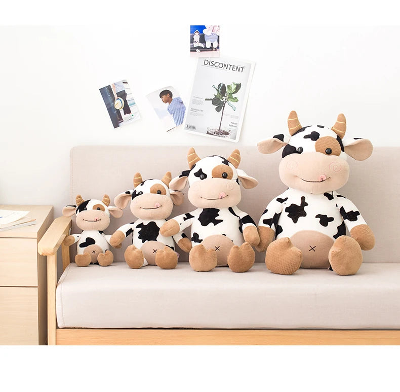 Bicho de Pelúcia Vaca Vaquinha Macia e Pelúcia Vaca Vaquinha Linda Incríveis 30cm