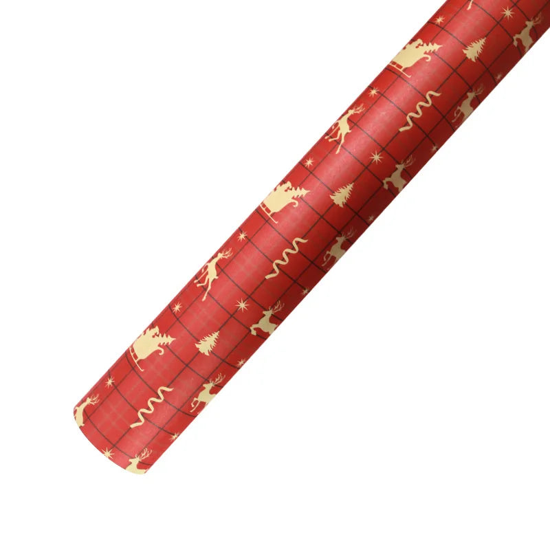 Papel kraft Embrulho Impressão Natal Folhas Papel de Embrulho de Caixa Presente e Natal