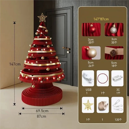 Árvore de Natal de 99cm de Altura, Decoração Criativa de Natal, Decoração de Cena Natal