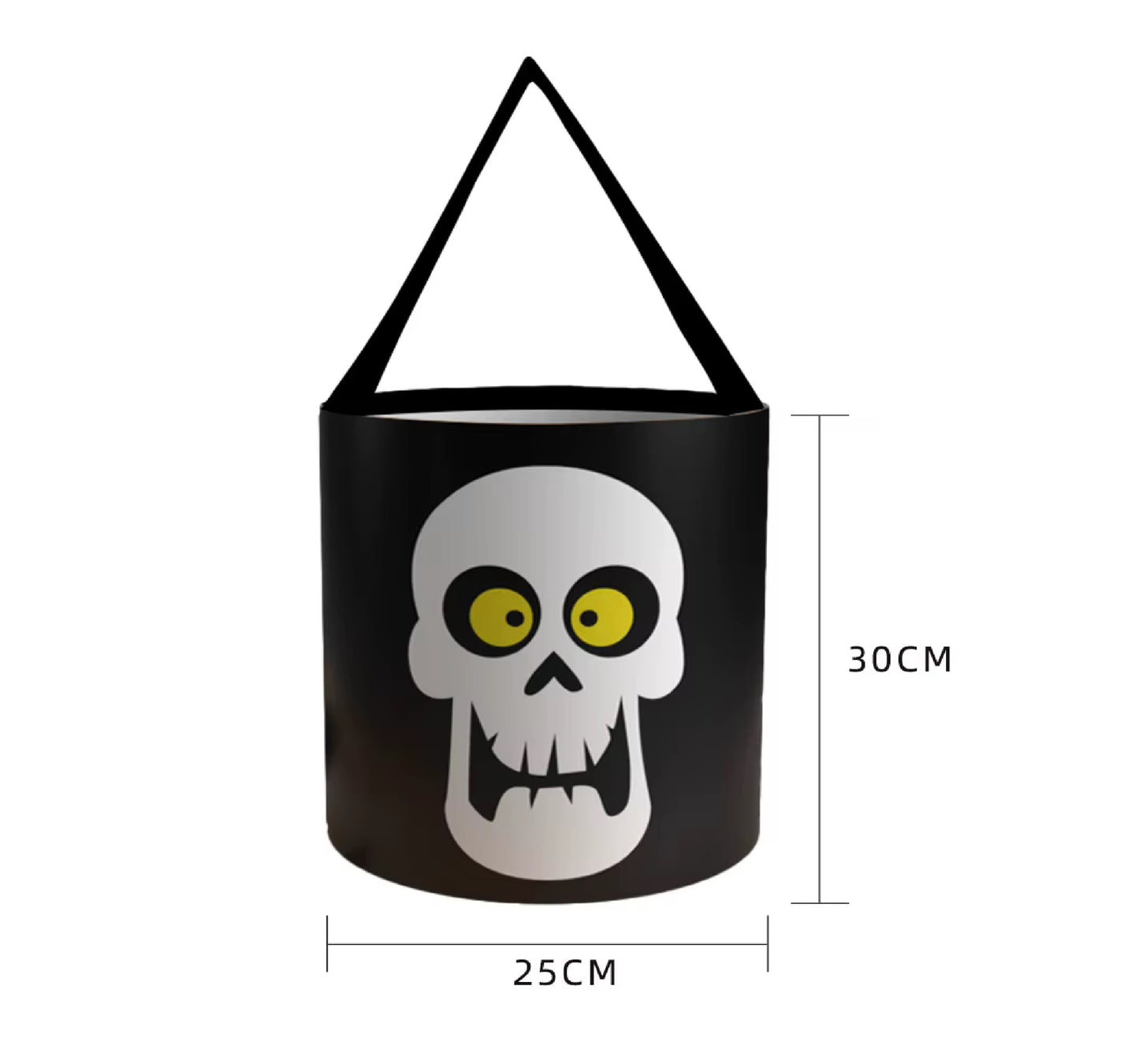 Bolsa de Halloween 1 Baldes de Doces ou Travessuras para o Halloween Cesta de Abóbora