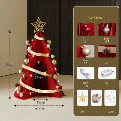 Árvore de Natal de 99cm de Altura, Decoração Criativa de Natal, Decoração de Cena Natal