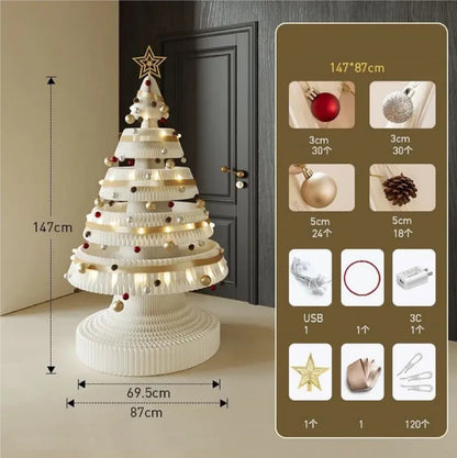 Árvore de Natal de 99cm de Altura, Decoração Criativa de Natal, Decoração de Cena Natal