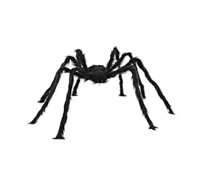 Aranhas Grandes Iluminadas de Halloween Adereços de Aranha Peluda Realista Halloween