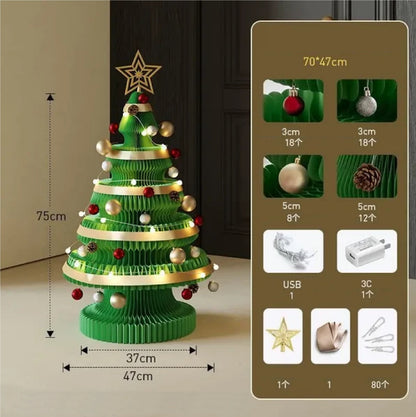 Árvore de Natal de 99cm de Altura, Decoração Criativa de Natal, Decoração de Cena Natal