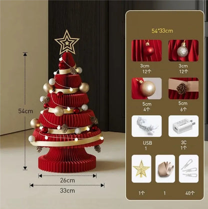 Árvore de Natal de 99cm de Altura, Decoração Criativa de Natal, Decoração de Cena Natal