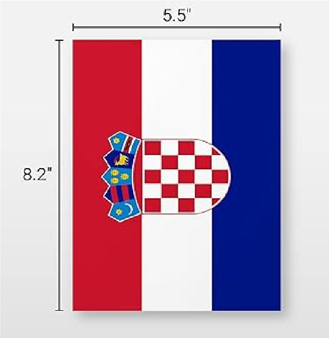 Bandeirinhas croata de bandeirinha croata | Bandeira de 20 x 14 cm | Poliéster eventos