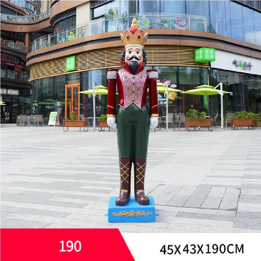 Quebra Nozes Natal Soldado Natal 45CM*40CM*180CM Grande Luzes Enfeite Shopping