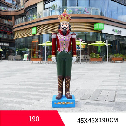 Quebra Nozes Natal Soldado Natal 45CM*40CM*180CM Grande Luzes Enfeite Shopping