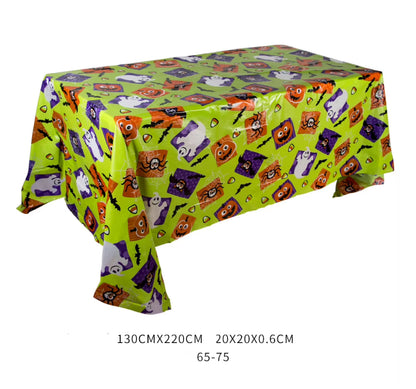 Toalhas de Mesa Sangrentas de Halloween Capa de Crânio de Plástico Capa de Mesa