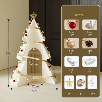 Árvore de Natal de 99cm de Altura, Decoração Criativa de Natal, Decoração de Cena Natal