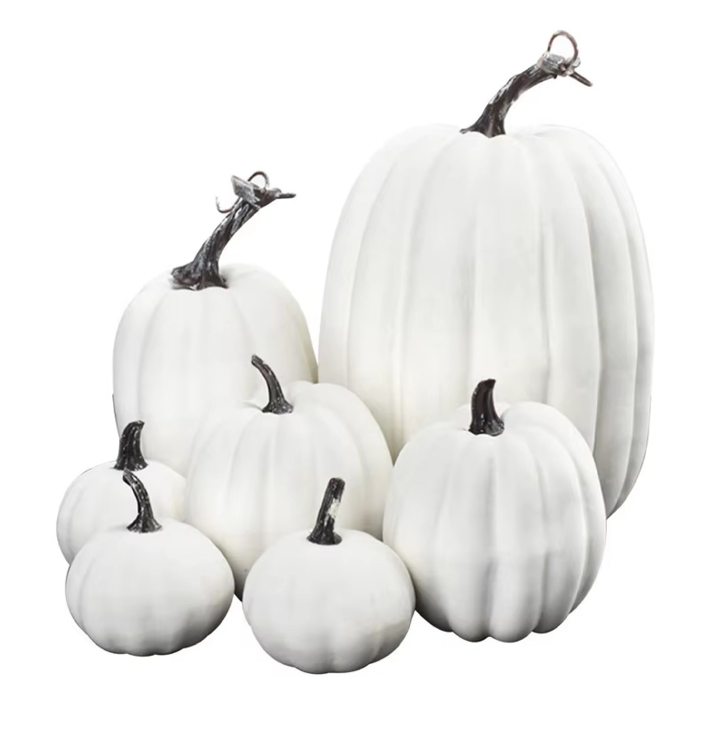 Abóbora Halloween 7 Peças Simulação de Abóbora Artificial Artesanato Colheita Halloween