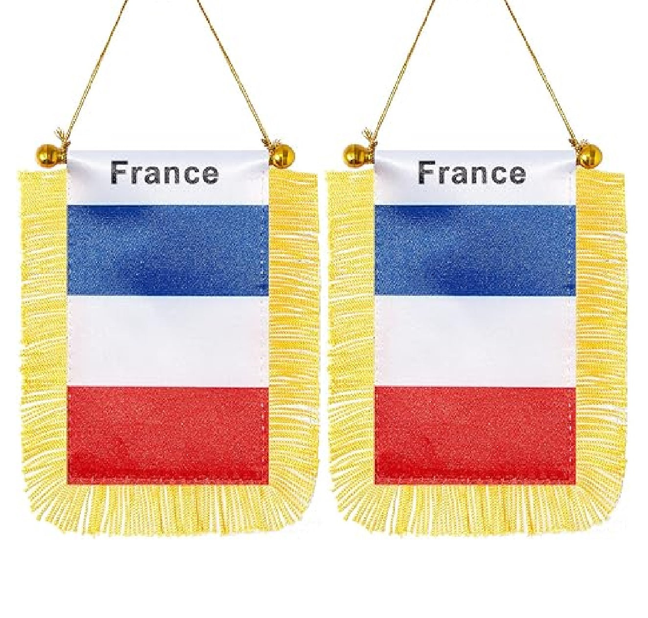 Bandeirinhas Copa do Mundo França Pacote com 1 bandeiras para pendurar da França