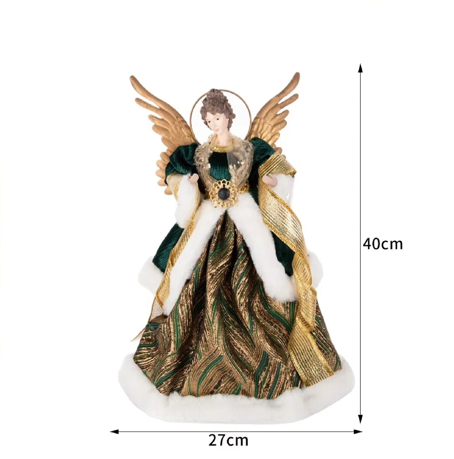 Anjo Enfeite Decoração De luxo Arvore de Natal 40CM*25.5CM*15CM Arvore de Natal