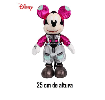 Disney Minnie Mouse Margarida/Pato Donald/Mickey, rosa e preto saia bolinhas pelúcia