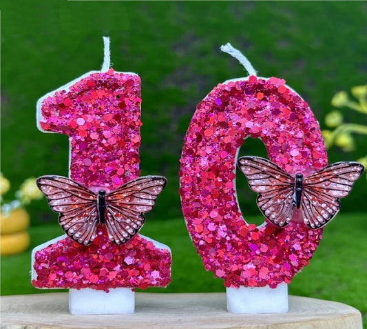 Velas com número de aniversário de 7 cm, velas de aniversário, design 3D, bolo aniversário