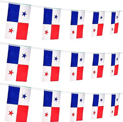 Bandeirinhas Copa do Mundo Cordão de bandeira Panamá, bandeiras pequenas, nacionais