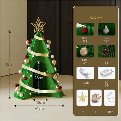 Árvore de Natal de 99cm de Altura, Decoração Criativa de Natal, Decoração de Cena Natal
