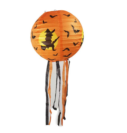 Lanterna de Papel Caveira de Terror, Aranha, Abóbora, Lanterna de Papel Halloween