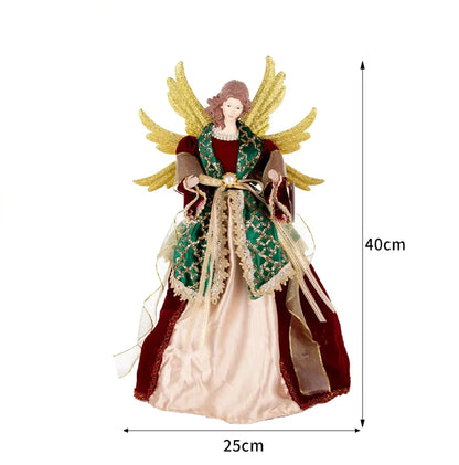 Anjo Enfeite Decoração De luxo Arvore de Natal 40CM*25.5CM*15CM Arvore de Natal