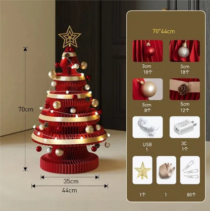 Árvore de Natal de 99cm de Altura, Decoração Criativa de Natal, Decoração de Cena Natal