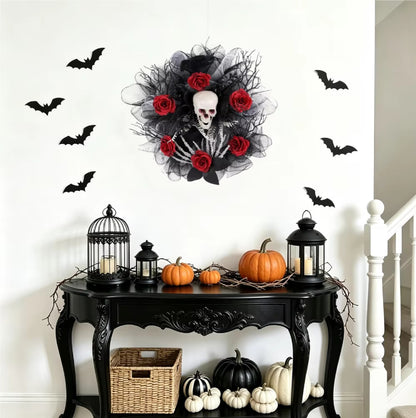 Guirlanda Caveira para Halloween Guirlanda de Decoração/Eventos de 15.7 Polegadas