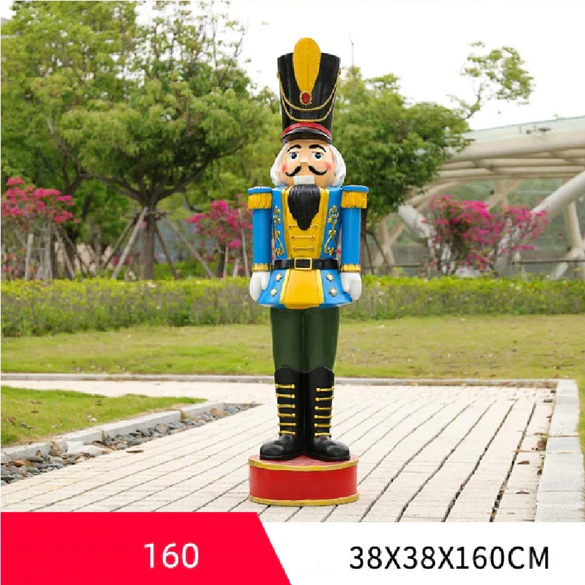 Quebra Nozes Natal Soldado Natal 45CM*40CM*180CM Grande Luzes Enfeite Shopping