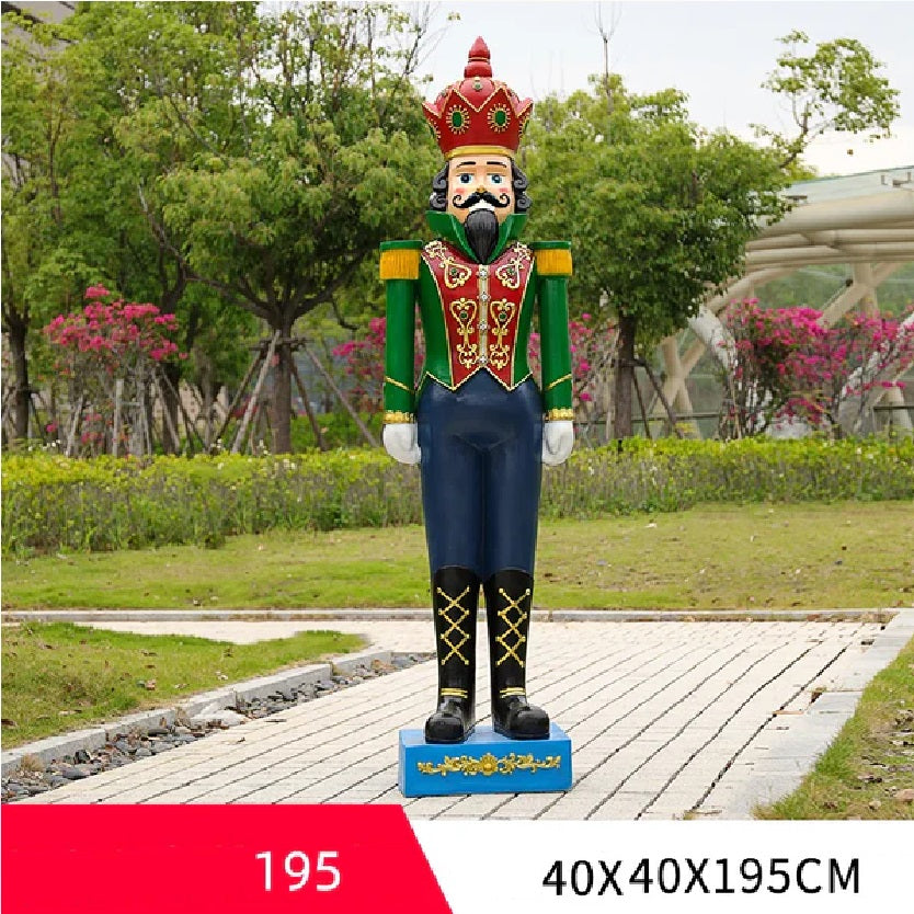 Quebra Nozes Natal Soldado Natal 45CM*40CM*180CM Grande Luzes Enfeite Shopping